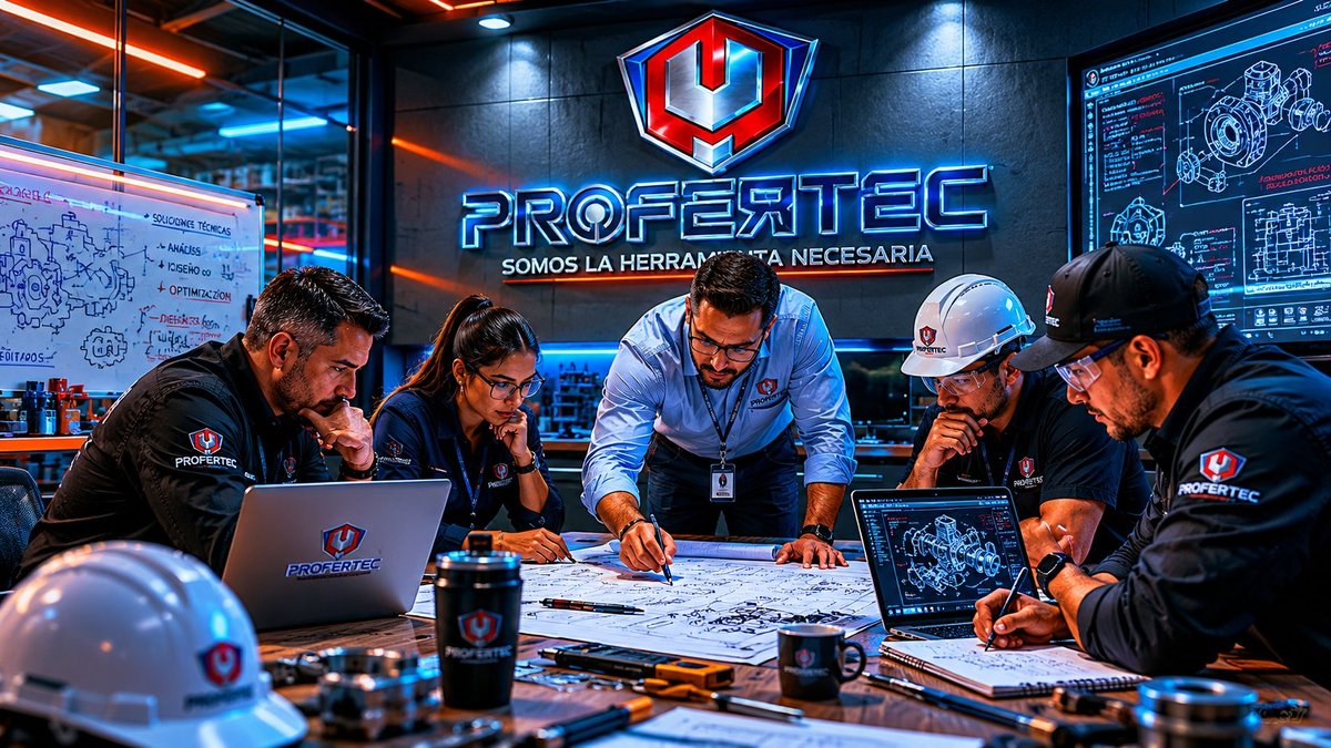 Equipo técnico Profertec analizando proyecto